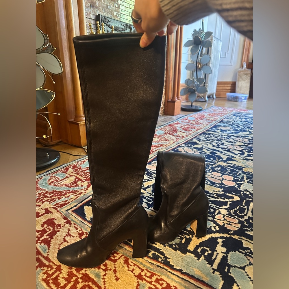 Stuart Weitzman Black Knee-High Women's Boots